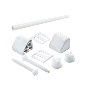 Wirquin Celmac 20120563 DDP white plastic toilet seat hinges