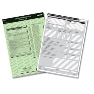 Regin REGP50 Gas Safety Inspection Report Pad