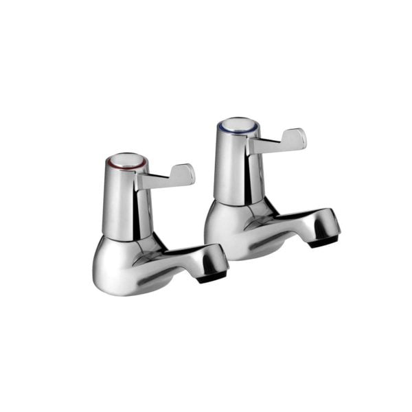 Bristan VAL2 1/2 C CD chrome lever basin taps pair