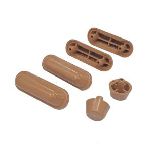 Heritage Wood Seat Buffer Set In Oak 32mm Centres HBP-Y