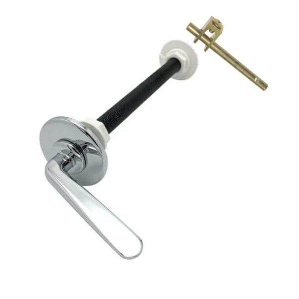 PlumbinBits 12" Extended Cistern Lever Chrome for concealed cisterns
