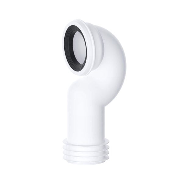 Viva PP0006 4" 110mm Easi-Fit 90 Degree Bent Swan Neck WC Pan Connector