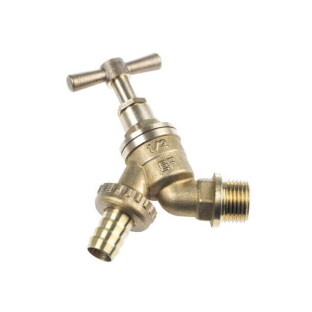 5 x WRAS APPROVED Outdoor Garden Tap Hose Union Bib Tap 1/2" Brass 1 x Free PTFE 