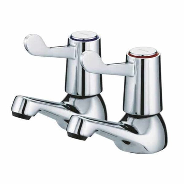 Bristan VAL3/4CCD chrome lever bath taps pair