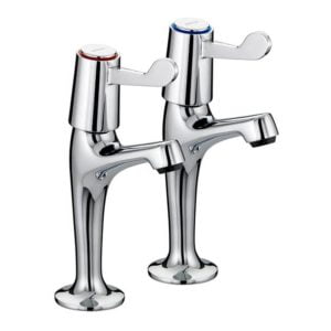 Bristan 1/2" Ceramic Disc Lever High Neck Taps With 3" Levers
