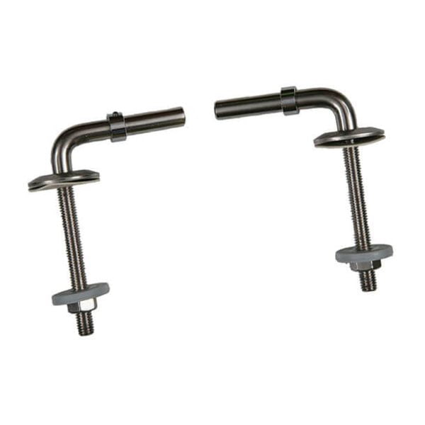 Celmac 20120547 Stainless Steel Toilet Seat Hinges