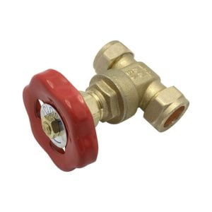 Embrass 7901 Brass 15mm Compression Wheel Head Gate Valve