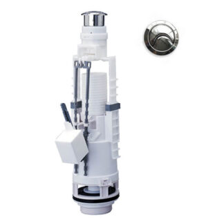Siamp Skipper 45 Dual Flush Valve and Chrome Push Button