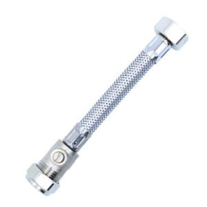 15mm x 1/2" flexible tap connector with isolator valve 15mm