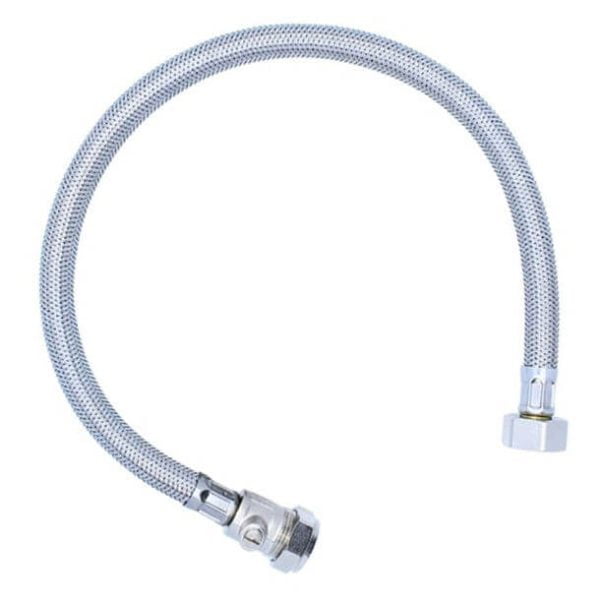 Viva SSH2/A 15mm x 1/2" BSP Flexible Tap Connector with Isolator Valve 500mm Long