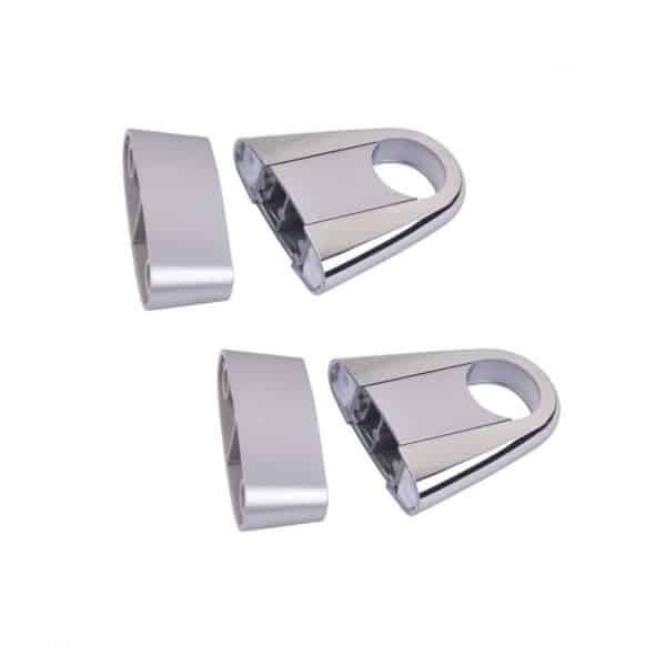 Aqualisa 479501 Quartz Exposed Digital Shower Rail Fixing Bracket Chrome (Pair)