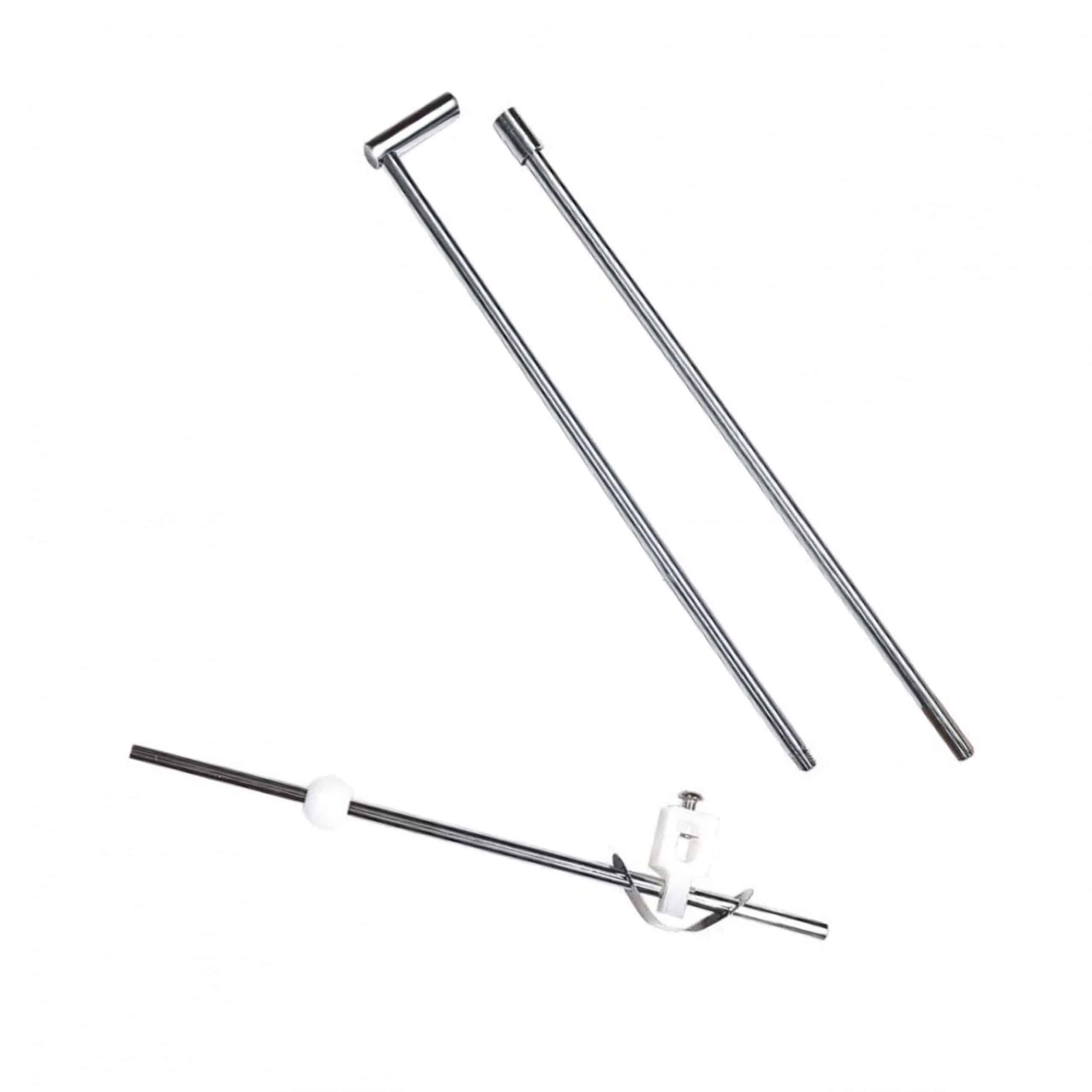 9in Clevis Strap Rapid Repair Pop-Up Lift Rod & Linkage Kit 1 Set Chrome Plated Finish 8in Rod 