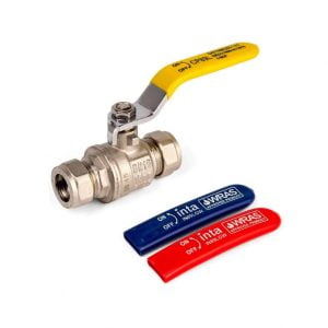 Inta IN89ALGWC22 22mm universal lever ball valve gas & water