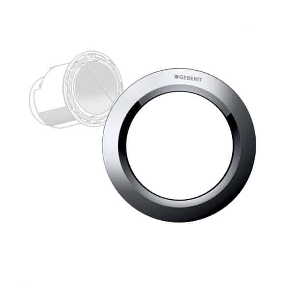 Geberit 242.962.21.1 gloss chrome push button cover shroud