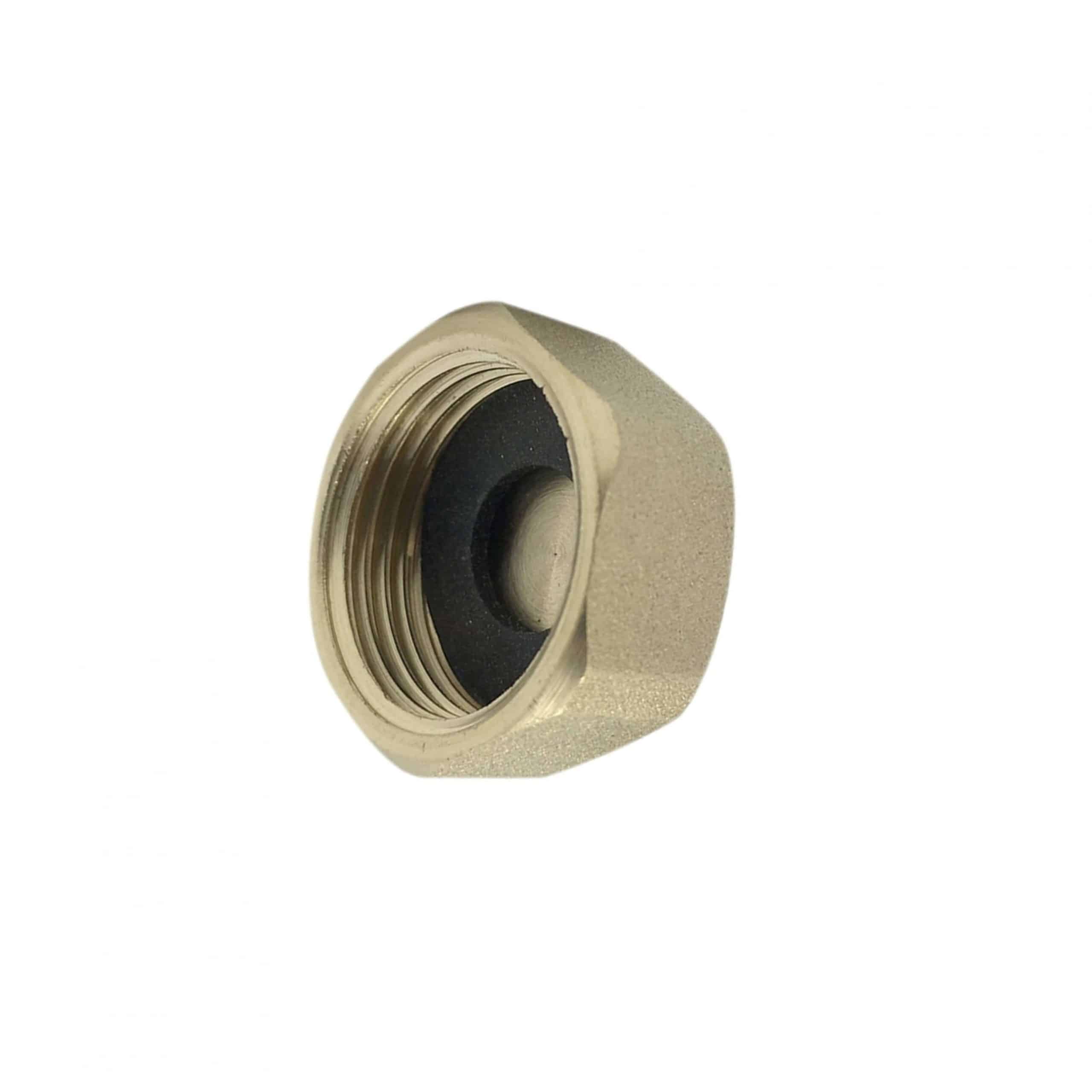 thumbnail image 2 of L&S Engineers Brass Lugged 2 Inch BSP Female Thread Blanking Cap With Securing Chain 2 of 6