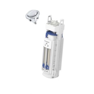 Duravit 0074131399 Geberit Type 290 dual flush valve body and push button