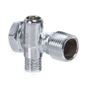 Altecnic YU-JQAL213HC Eres 15mm x 1/2" chrome radiator drain off tail piece