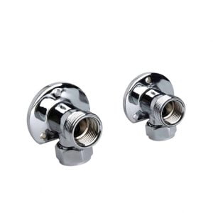 Inta 20003CP Wall Mount Elbows Chrome Pair