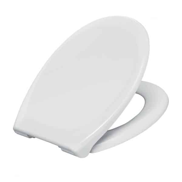 Siamp Esterel Premium white thermoset toilet seat with soft close hinges