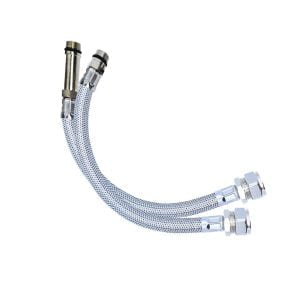 Viva SSH7 15mm x M10 Monobloc Flexible Tap Connectors 300mm Pair