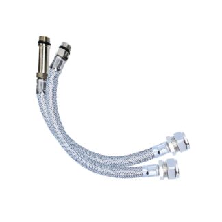 Viva SSH8 15mm x M12 Monobloc Flexible Tap Connectors 300mm Pair