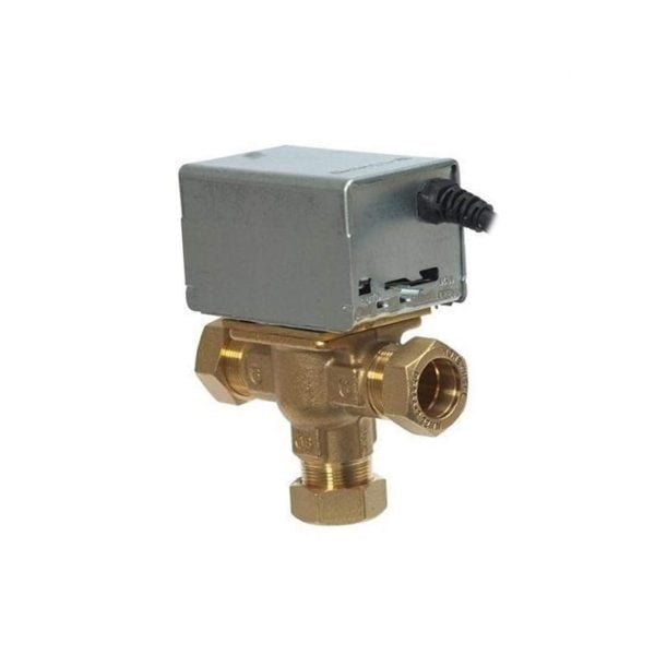 Honeywell V4073A1088U 28mm 3 Port Mid Position Motorised Valve