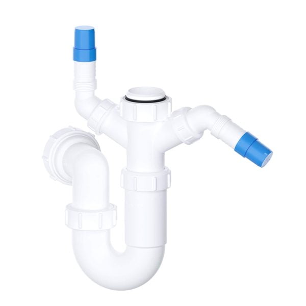Viva WTST02 1½" 40mm Twin Nozzle Sink Trap