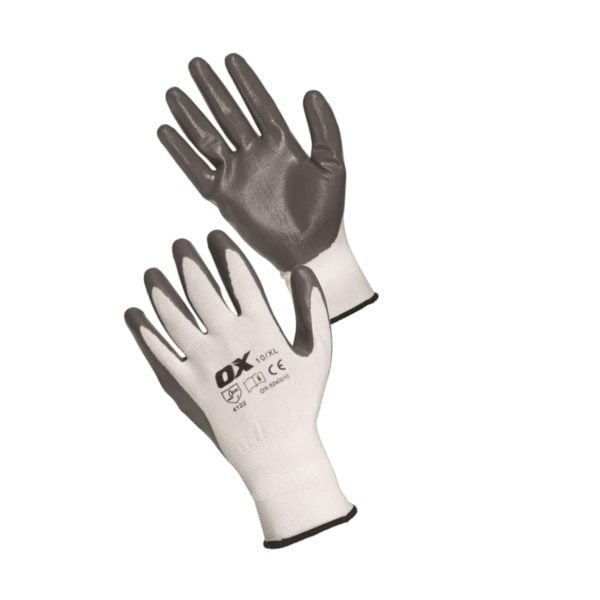 OX Nitrile Flex Safety Gloves Size 9 L