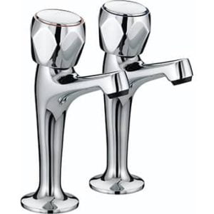 Bristan VAC HNK C MT Club high neck pillar taps chrome