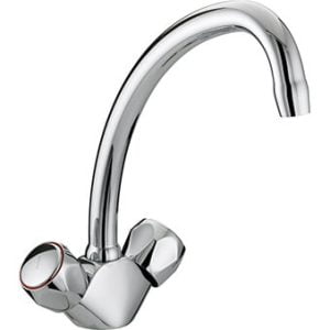 Bristan VAC2 SNK C MT Club monobloc sink mixer tap chrome with metal heads