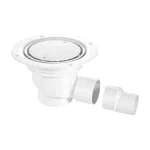 McAlpine TSG1-WH 75mm horizontal outlet gully white for sheet flooring
