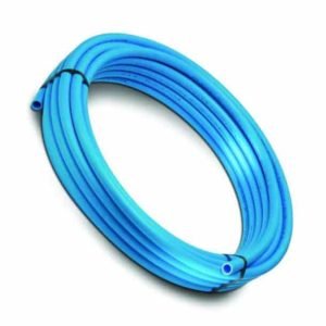 Polypipe 3250BU 50m coil of 32mm blue MDPE water mains pipe