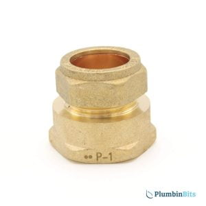Embrass 22mm Compression x 1" BSP Female Iron Thread Adapter