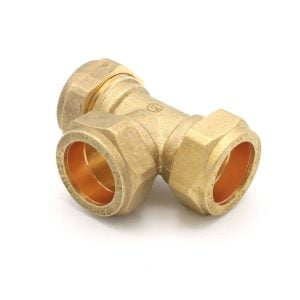 Masterflow 28mm Compression Brass Equal Tee