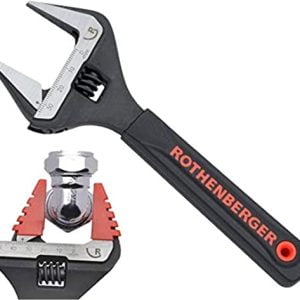 Rothenberger 70461 Adjustable Wide Jaw Wrench 10'' Soft Grip