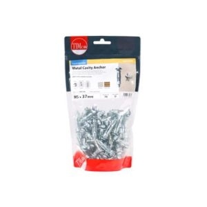 Timco 50037CAB Metal Cavity Anchors Zinc M5x37 pack