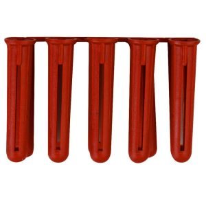 Timco RPLUG red wall plugs box of 100