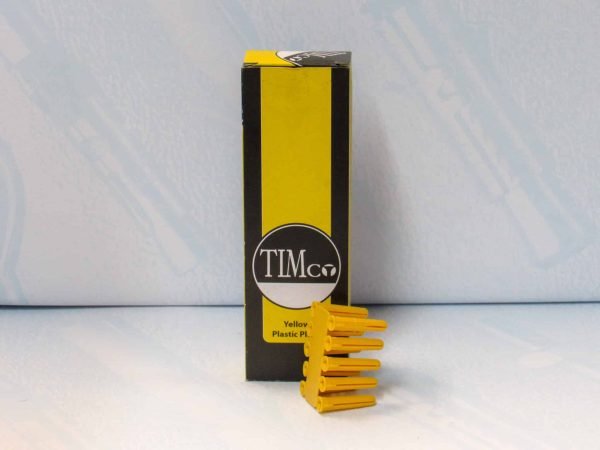 Timco YPLUG Yellow Plastic Wall Plugs