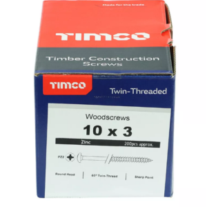 Timco Posi Drive CSK Steel Woodscrew ZP 10x11/4"  10114CWZ