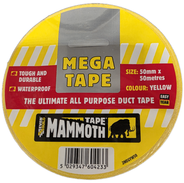 Everbuild Mammoth Yellow Mega Tape 50mm x 50m roll