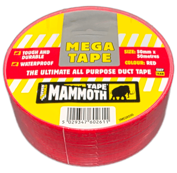 Everbuild Mammoth Red Mega Tape 50mm x 50m roll