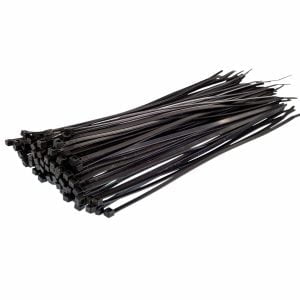 Faithfull FAICT300B black cable ties 300mm x 4.8mm pack of 100