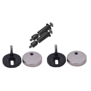 Inventive Creations TFS Superfix toilet seat fixing kit with stainless steel covers