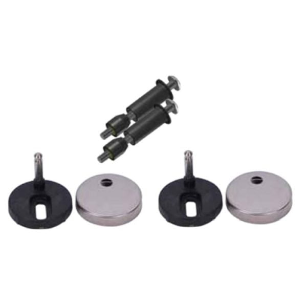 Inventive Creations TFS Superfix toilet seat fixing kit with stainless steel covers