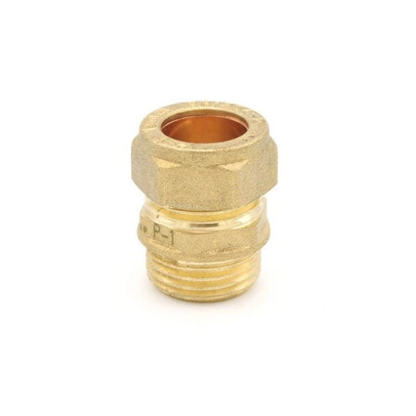 Comap 35671 15mm Compression x 1/2" BSP Male Iron Thread Adapter