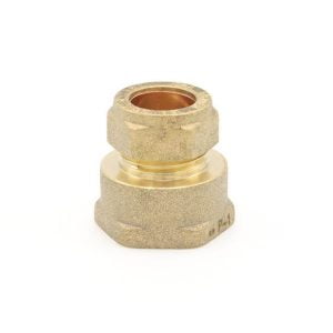 PlumbinBits 15mm Compression x 3/4" BSP Female Iron Thread Adapter