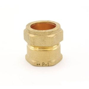 PlumbinBits 22mm Compression x 3/4" BSP Female Iron Thread Adapter brass fitting