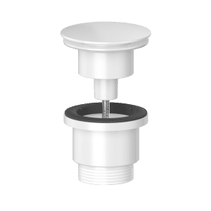 Viva BWUNI/MW Matt White Universal Clicker Basin Waste