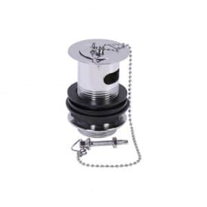 Inventive Creations BWPC1 Stainless Steel Slotted Basin Waste Plug and Chain