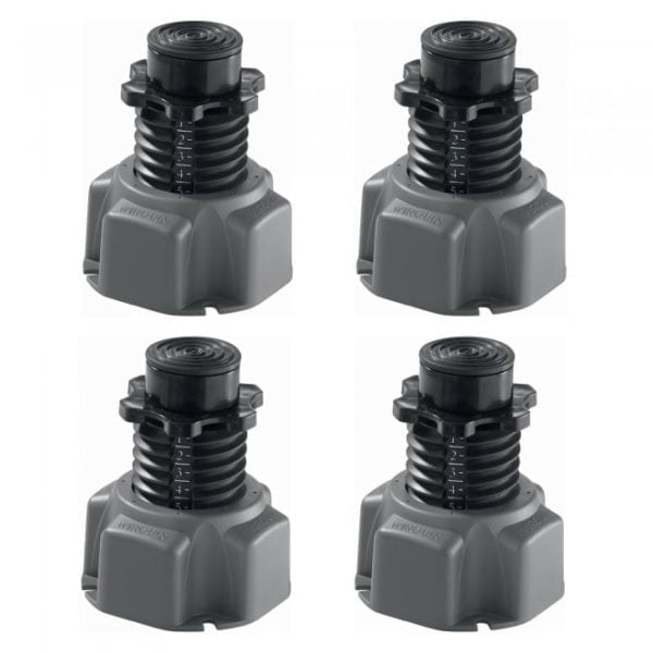Wirquin 30719767 Universal Adjustable Shower Tray Feet - Pack of 4